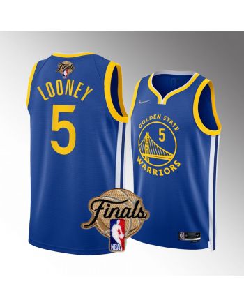 Kevon Looney Golden State Warriors 2022 Finals Jersey Royal 5 Diamond Badge Dub