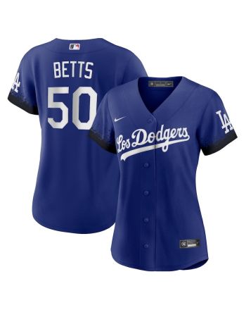 Mookie Betts 50 Los Angeles Dodgers Women's City Connect Player Jersey - Royal