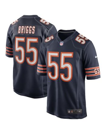 Lance Briggs 55 Chicago Bears Men Game Retired Jersey - Navy