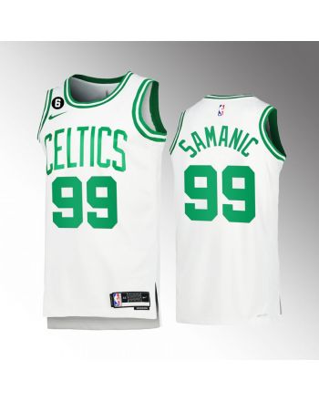 Luka Samanic 99 Boston Celtics 2022-23 Association Edition White Jersey