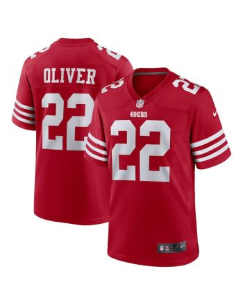 Isaiah Oliver 22 San Francisco 49ers Game Player Jersey - Scarlet