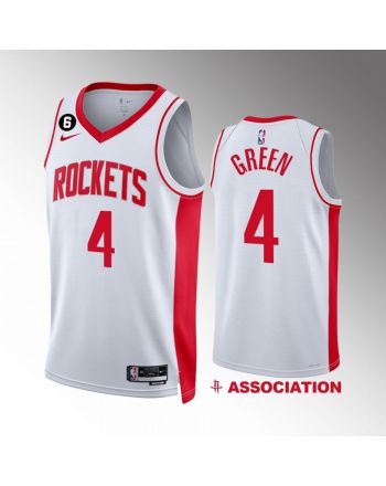 Houston Rockets Jalen Green 4 Association Edition 2022-23 White Jersey Swingman