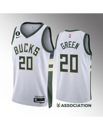 Milwaukee Bucks A.C. Green 20 White Association Edition Jersey 2022-23 Swingman