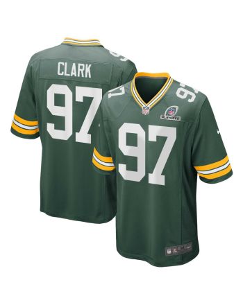 Kenny Clark 97 Green Bay Packers 2023 Playoffs Patch Game Men Jersey - Green