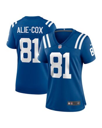 Mo Alie-Cox 81 Indianapolis Colts Women Team Game Jersey - Royal