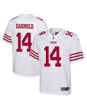 Sam Darnold 14 San Francisco 49ers Youth Game Jersey - White