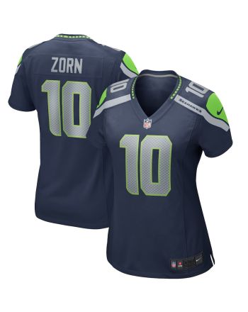 Jim Zorn 10 Seattle Seahawks Women Game Retired Jersey - College Navy