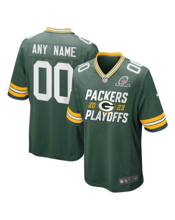 Green Bay Packers 2023 Playoffs Iconic Game Men Custom Jersey - Green