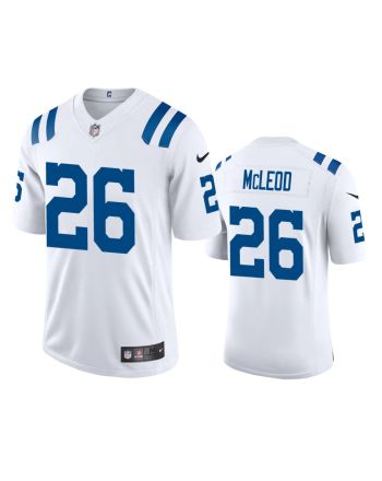 Indianapolis Colts Rodney McLeod 26 White Vapor Limited Jersey