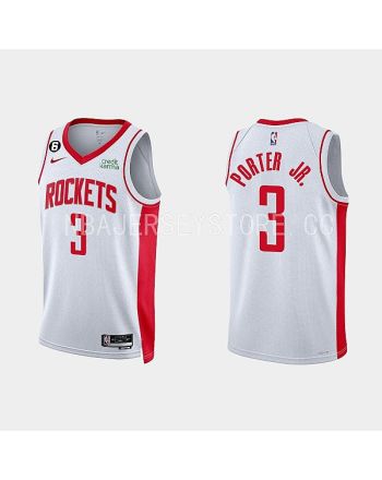 Houston Rockets Kevin Porter Jr. 3 2022-23 Association Edition White Men Jersey Swingman