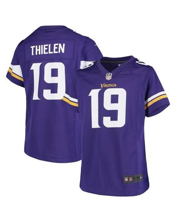 Adam Thielen Minnesota Vikings Girls Youth Game Jersey - Purple Jersey