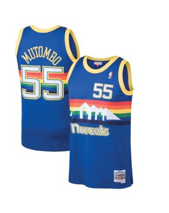 Dikembe Mutombo Denver Nuggets Mitchell & Ness 1991-92 Hardwood Classics Swingman Jersey - Blue