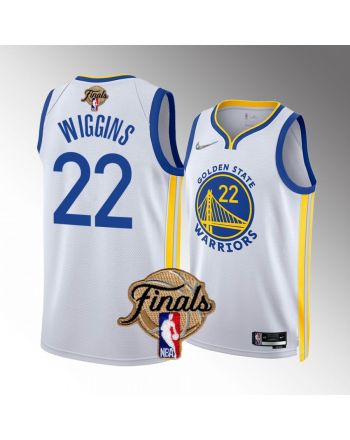 Golden State Warriors 22 Andrew Wiggins 2022 Finals White Jersey Diamond Badge