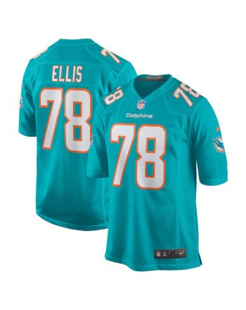 Justin Ellis 78 Miami Dolphins Game Men Jersey - Aqua