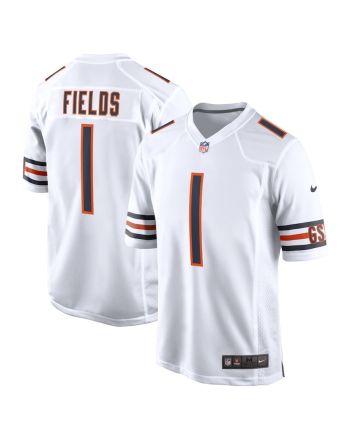 Justin Fields 1 Chicago Bears YOUTH Game Jersey - White