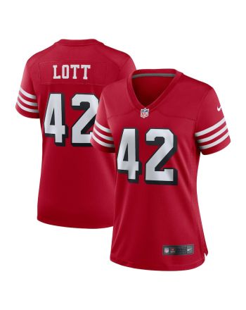 Ronnie Lott San Francisco 49ers Women's Alternate Game Jersey - Scarlet