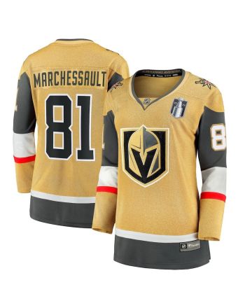 Jonathan Marchessault 81 Vegas Golden Knights Women's 2023 Stanley Cup Final Home Breakaway Player Jersey - Gold