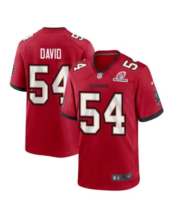 Lavonte David 54 Tampa Bay Buccaneers 2024 Divisional Patch Game Men Jersey - Red