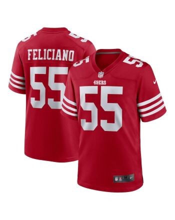 Jon Feliciano 55 San Francisco 49ers Nike Game Player Jersey - Scarlet