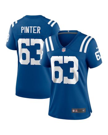 Danny Pinter 63 Indianapolis Colts Women Game Jersey - Royal