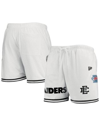 Las Vegas Raiders Team White Mesh Shorts - Men