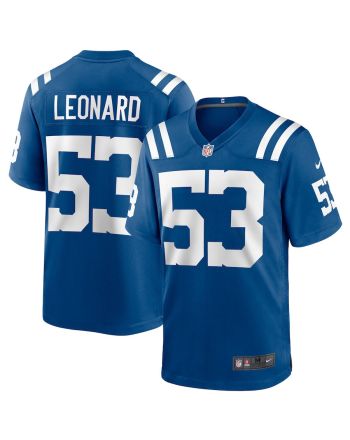 Shaquille Leonard 53 Indianapolis Colts Men Game Jersey - Royal