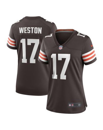 Isaiah Weston Cleveland Browns Women's Game Player Jersey - Brown