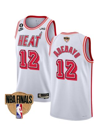 Bam Adebayo 12 Miami Heat Final Champions 2023 Swingman Jersey - Classic Edition - White