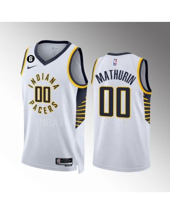 Bennedict Mathurin 00 Indiana Pacers White Association Edition 2022-23 Men Jersey Swingman