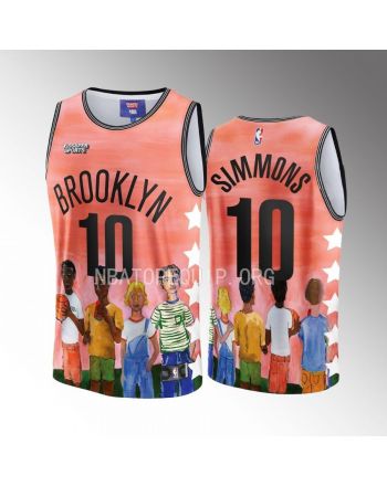 Ben Simmons 10 Brooklyn Nets NBA & KidSuper Studios Unisex Hometown Jersey