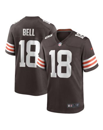 David Bell Brown 18 Cleveland Browns Men's Game Jersey - Brown