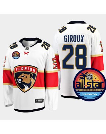 Men Florida Panthers Claude Giroux 28 2023 NHL All-Star Away White Jersey