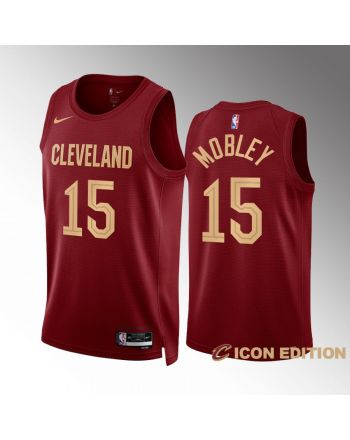 Cleveland Cavaliers Isaiah Mobley 15 2022-23 Icon Edition Wine Jersey Swingman