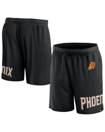 Phoenix Suns Black Free Throw Mesh Shorts - Men