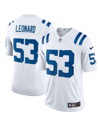 Shaquille Leonard 53 Indianapolis Colts Vapor Limited Jersey - White