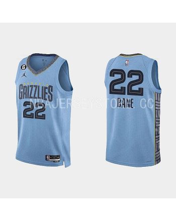 Memphis Grizzlies 22 Desmond Bane 2022-23 Statement Edition Light Blue Men Jersey