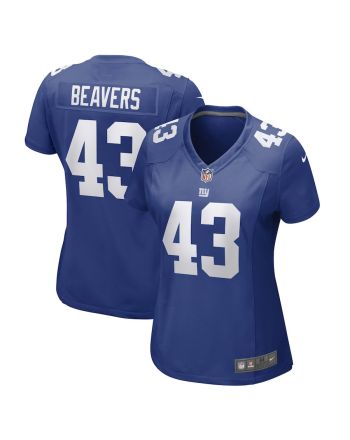 Darrian Beavers New York Giants Women's Game Player Jersey - Royal