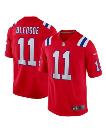 Drew Bledsoe 11 New England Patriots Men Retired Alternate Game Jersey - Red