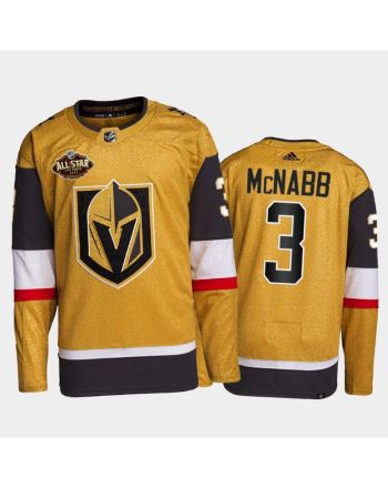 Golden Knights Brayden Mcnabb 2022 All-star Gold Primegreen Jersey, Men Jersey