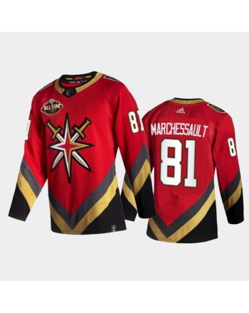 Golden Knights Jonathan Marchessault 2022 All-star Reverse Retro Red Jersey, Men Jersey