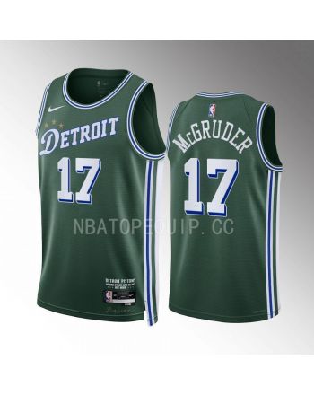 Rodney Mcgruder 17 2022-23 Detroit Pistons Green City Edition Jersey Swingman