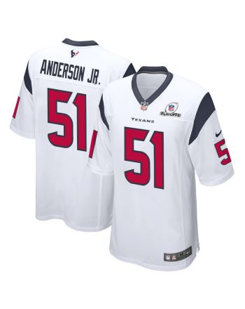 Will Anderson Jr. 51 Houston Texans 2023 Playoffs Patch Game Men Jersey - White