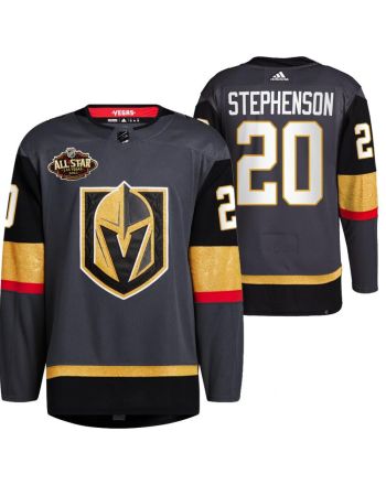 Men Vegas Golden Knights 20 Chandler Stephenson Alternate Primegreen Black Jersey 2023 All-Star Jersey