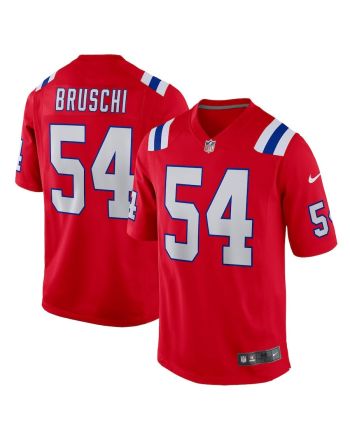 Tedy Bruschi 54 New England Patriots Men Retired Alternate Game Jersey - Red