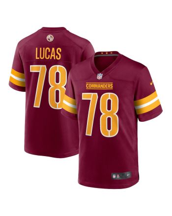 Cornelius Lucas 78 Washington Commanders Men Game Jersey - Burgundy