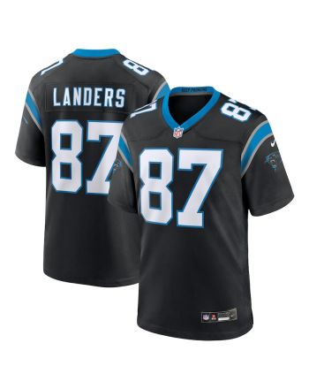 Matt Landers 87 Carolina Panthers Game Men Jersey - Black