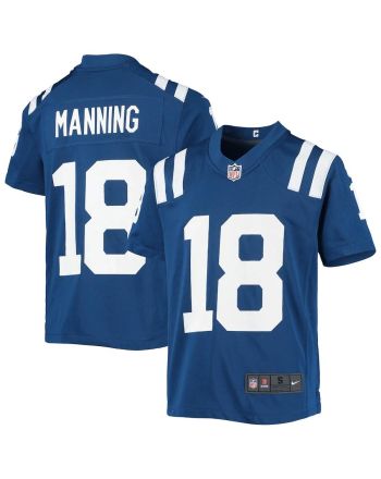 Peyton Manning 18 Indianapolis Colts Youth Retired Player Game Jersey - Royal