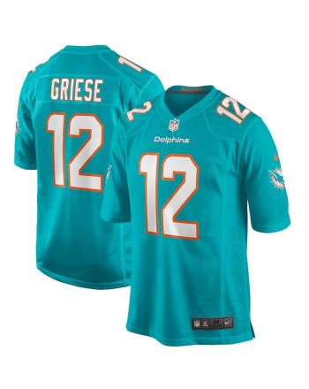 Bob Griese 12 Miami Dolphins Men Game Retired Jersey - Aqua