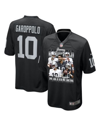 Jimmy Garoppolo 10 Las Vegas Raiders The Golden Arm Game Jersey - Men, Black