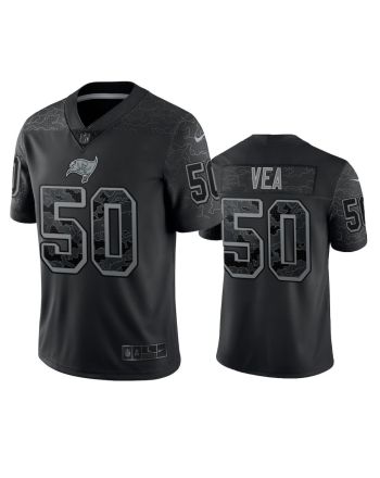 Vita Vea 50 Tampa Bay Buccaneers Black Reflective Limited Jersey - Men